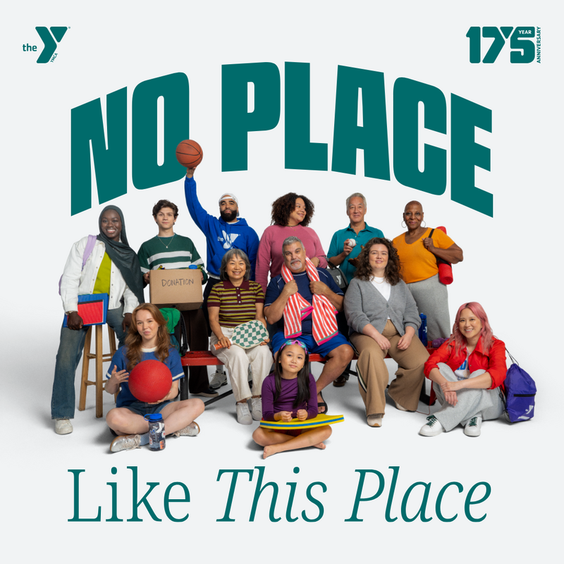 No Place Like This Place logo over group of people